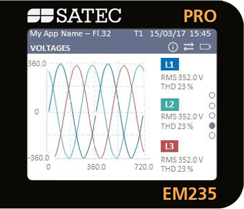 SATEC EM235 PRO - Waveform Display